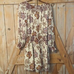 Tory Burch Cream Floral Dress